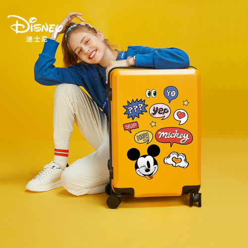 迪士尼ins网红行李箱密码拉杆箱