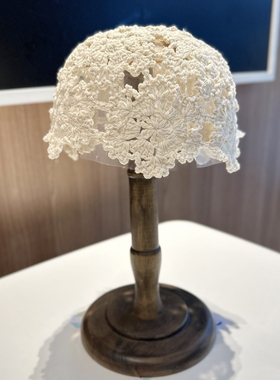 针织帽花朵白头发遮盖神器夏天