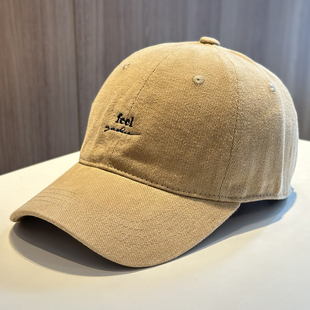 韩版秋冬季字母刺绣棒球帽子女百搭时尚鸭舌帽显脸小潮流男女同款