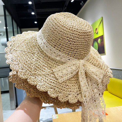 草帽可爱清新夏季大檐渔夫帽