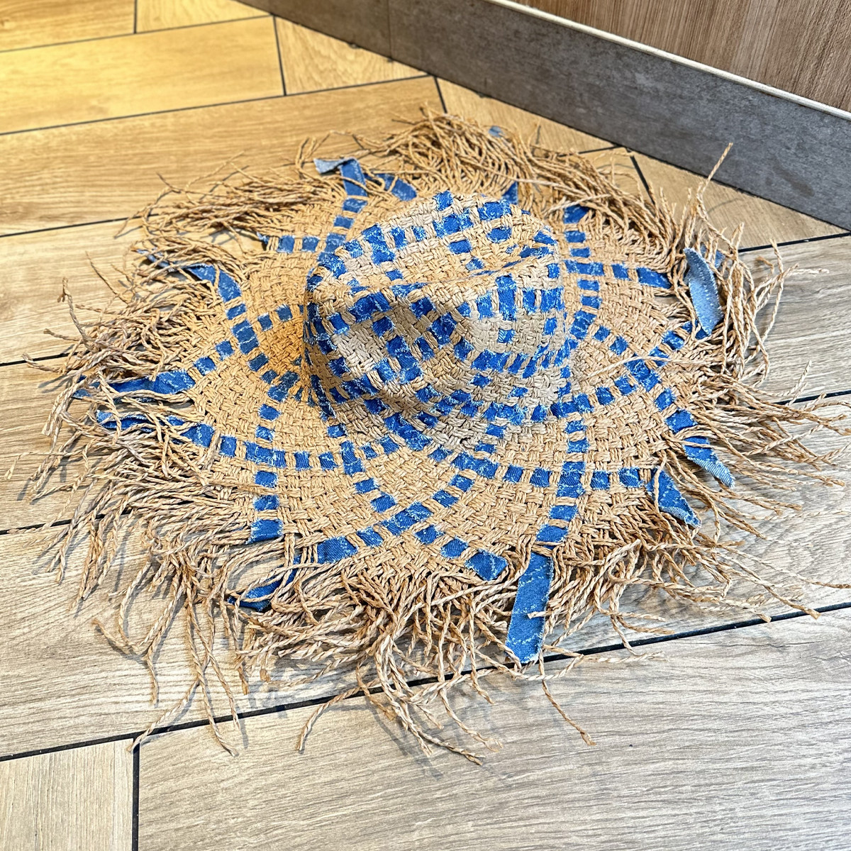 流苏草帽子女小众设计大帽檐
