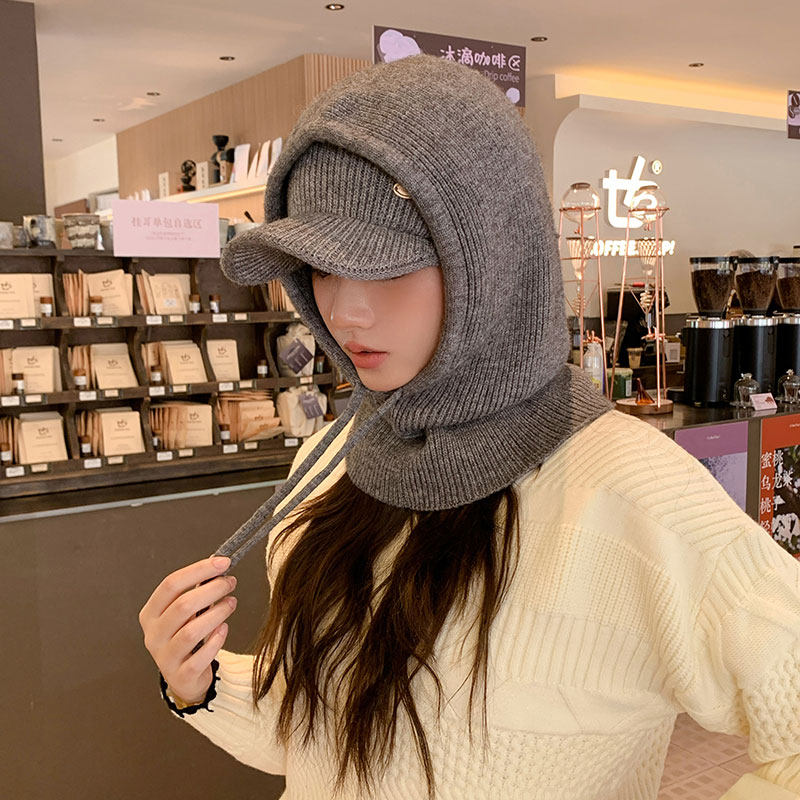 多种戴法百搭巴拉克拉法帽子女