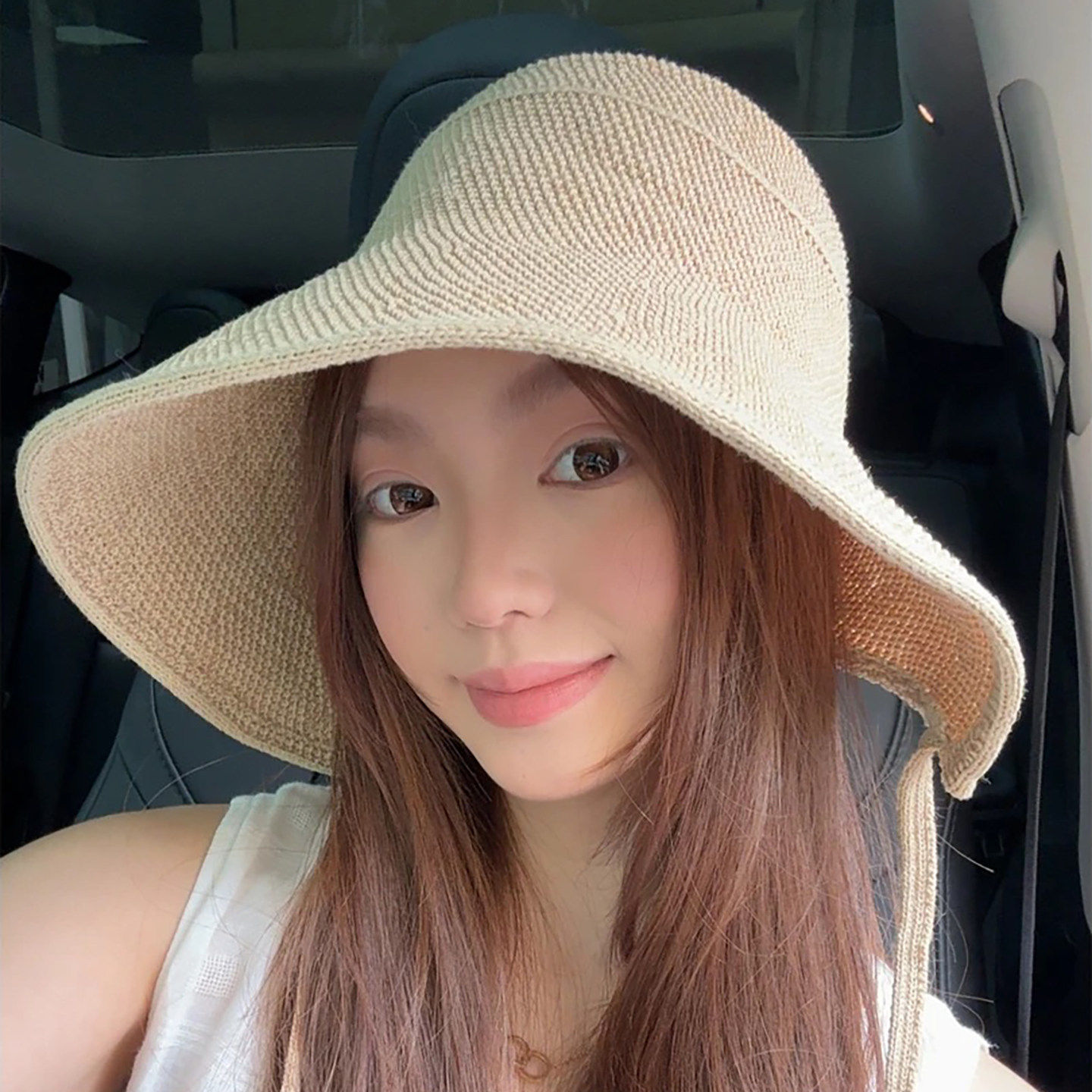宽檐编织帽子女春夏季时尚百搭休闲风遮阳可折叠渔夫帽大帽檐草帽