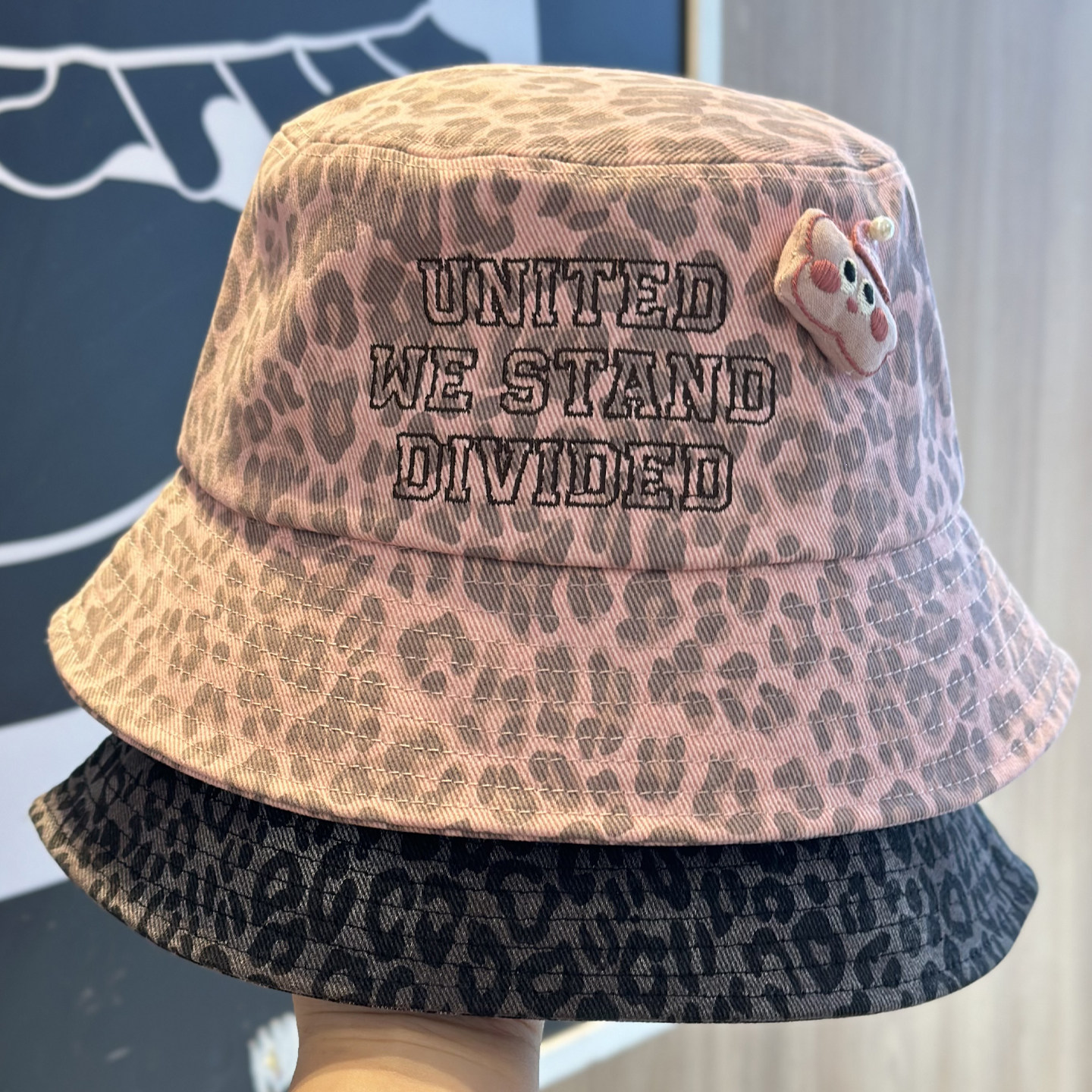 个性可爱豹纹星星渔夫帽子女时尚百搭显脸小盆帽个性撞色减龄潮帽,服饰配件/皮带/帽子/围巾,帽子,淘宝优惠券,粉丝福利购,淘宝优惠卷