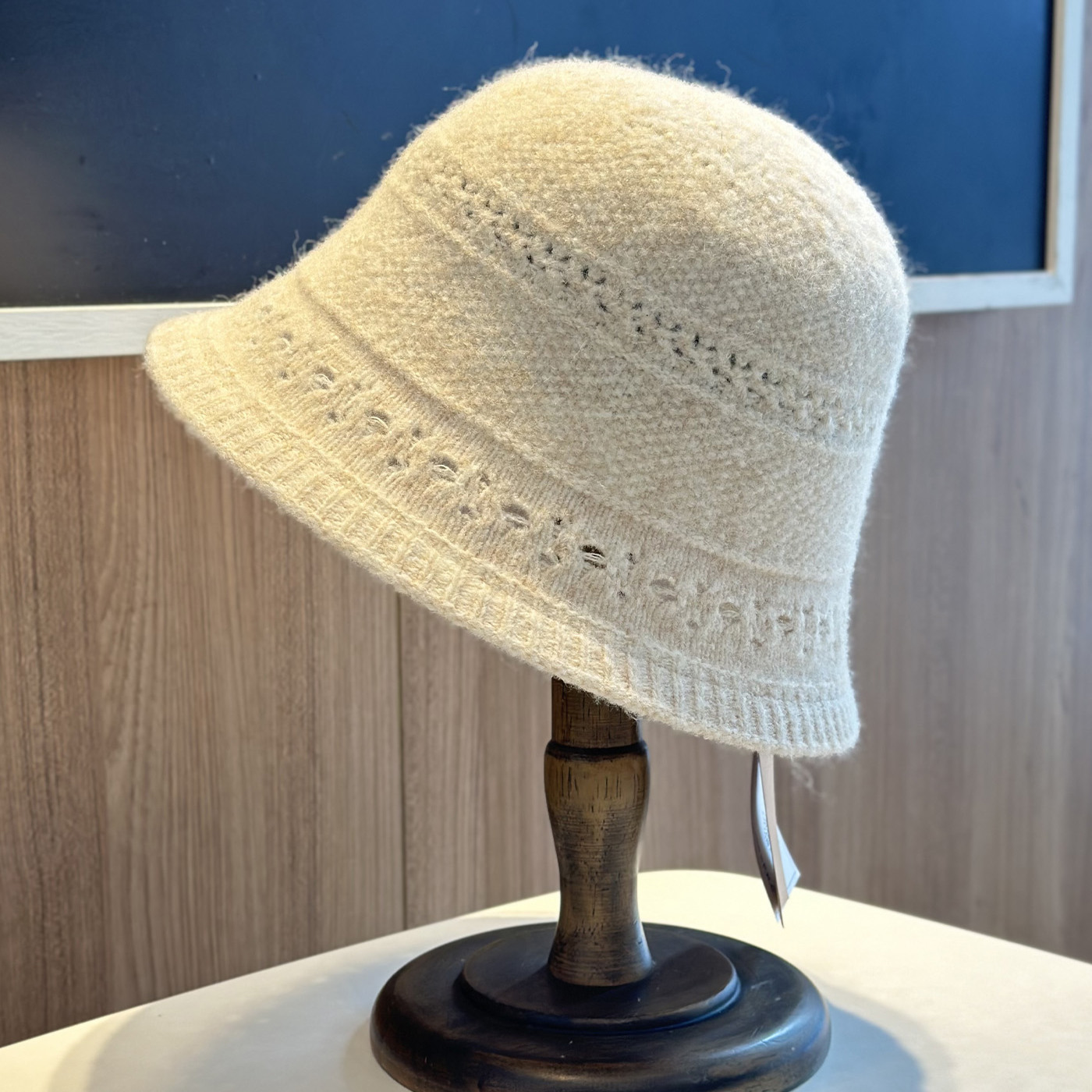 2025新款提花镂空针织渔夫帽