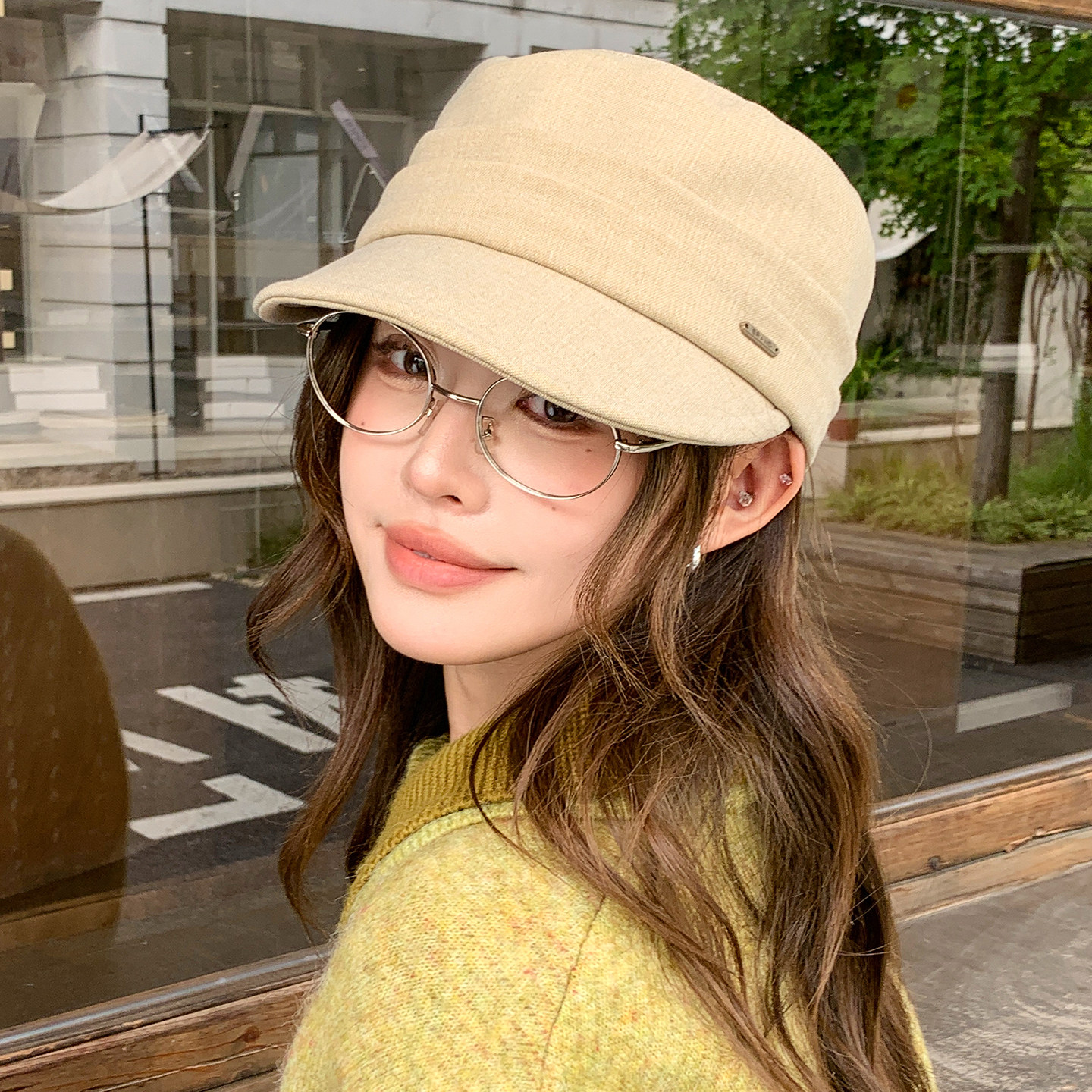 复古百搭宽檐显脸小女马术帽