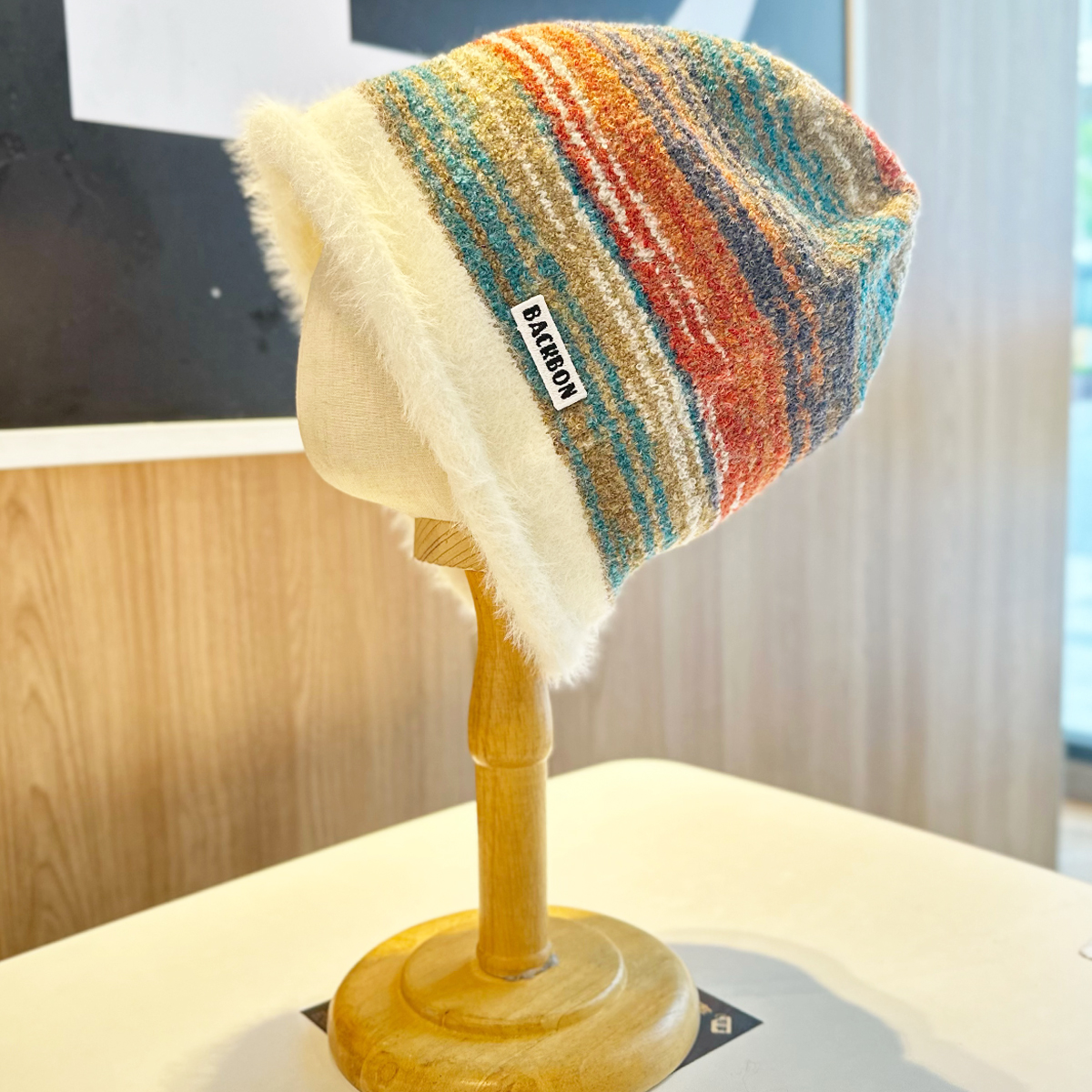 冷帽2024新款显脸小针织秋冬季