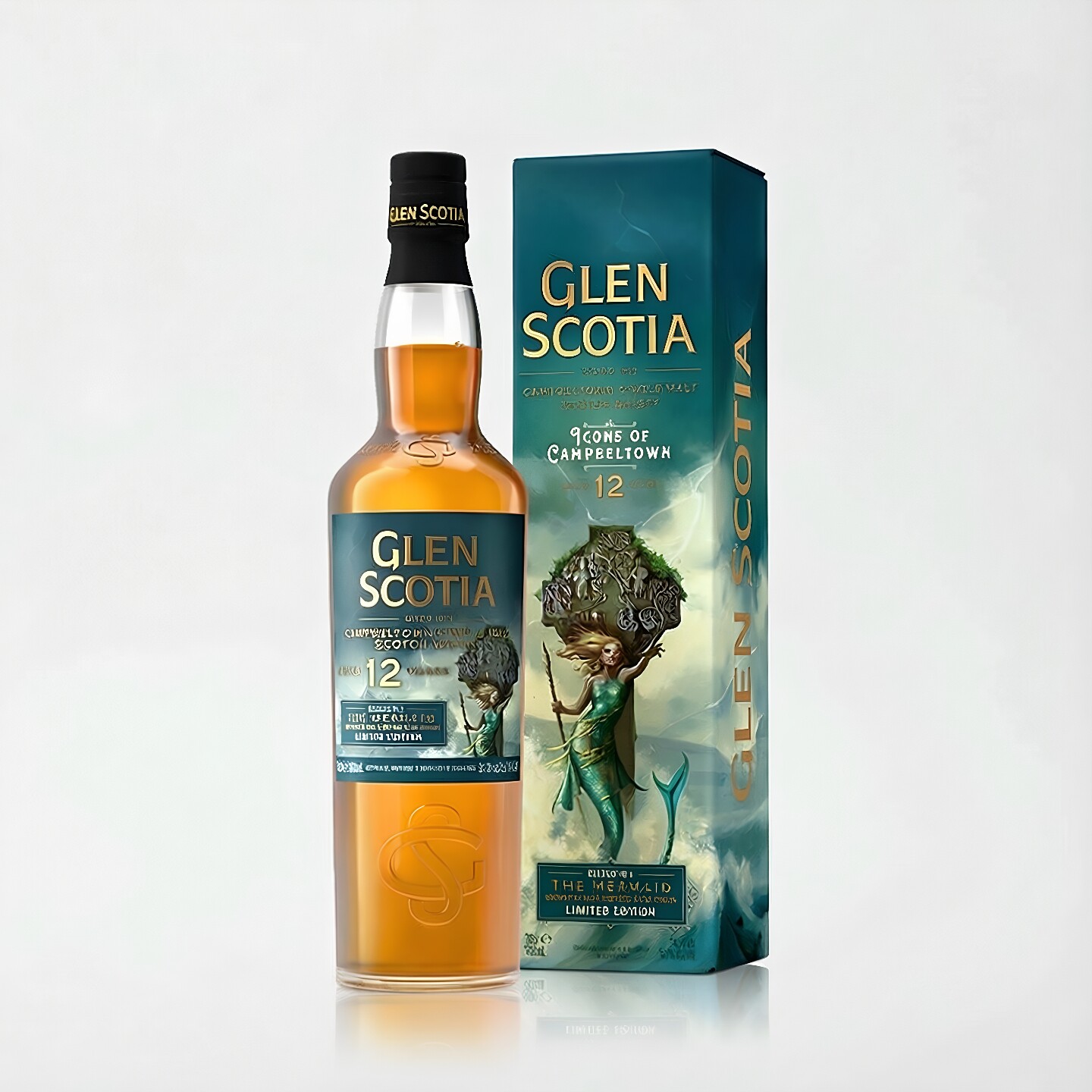 国行 格兰帝12年美人鱼限定GLEN SCOTIA单一麦芽进口威士忌