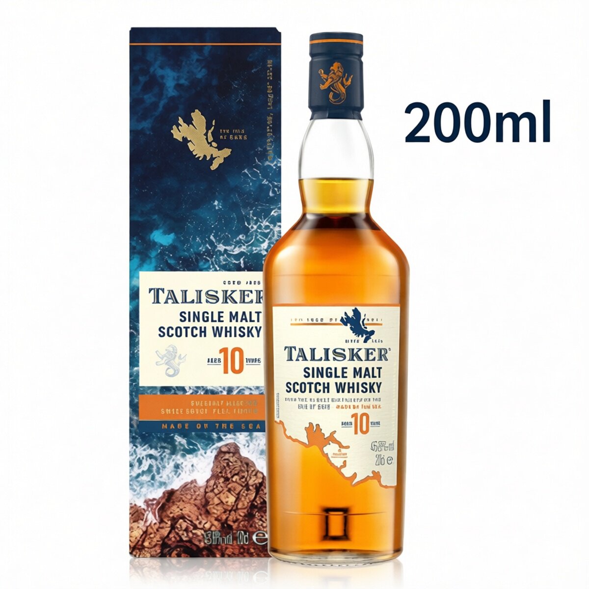Talisker 泰斯卡10年单一麦芽威士忌进口洋酒烈酒岛屿区 200ml图片