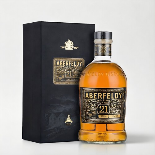 英国进口洋酒 艾柏迪21年艾伯迪Aberfeldy单一麦芽威士忌 700ml