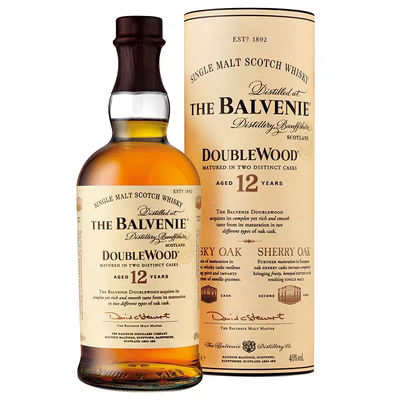 百富12年双桶Balvenie 12单一麦芽苏格兰威士忌 洋酒  Doublewood