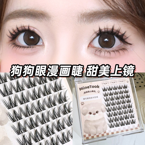 Minetook狗狗眼假睫毛漫画可爱