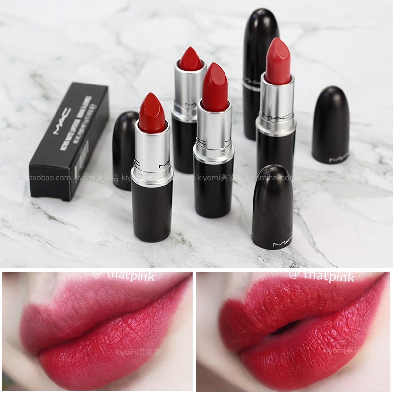 现货 mac魅可子弹头唇膏cockney口红辣椒砖红色ruby woo