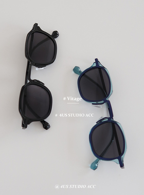 墨镜女2023新款高级感日系vitage复古女士太阳镜防紫外线眼镜男潮