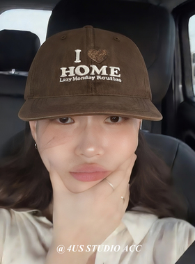 小众平檐复古字母刺绣棒球帽女春季新款街头潮牌嘻哈鸭舌帽显脸小