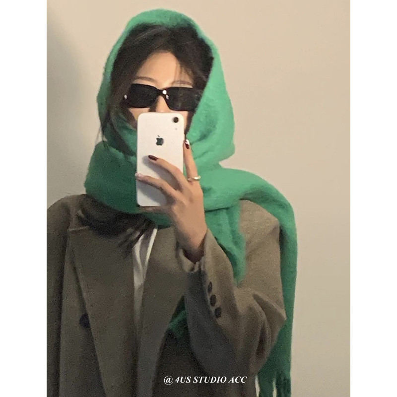 马海毛绒围巾女冬季学生韩版百搭纯色秋冬保暖柔软加厚围脖高级感,服饰配件/皮带/帽子/围巾,围巾/丝巾/披肩,淘宝优惠券,粉丝福利购,淘宝优惠卷