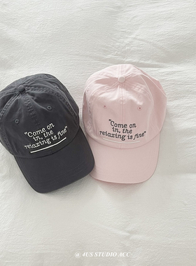 棒球帽女2025新款软顶刺绣字母情侣街头百搭显脸小白色鸭舌帽男潮