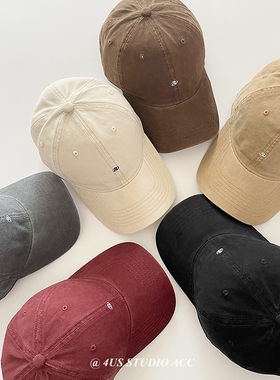 鸭舌帽女2024秋季新款宽帽檐韩版刺绣软顶大头围棒球帽男潮显脸小