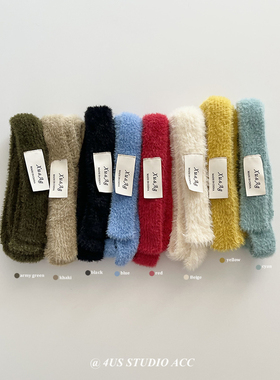 时髦细围巾女可叠戴y2k长条围巾辣妹穿搭气质毛线针织窄围脖韩ins