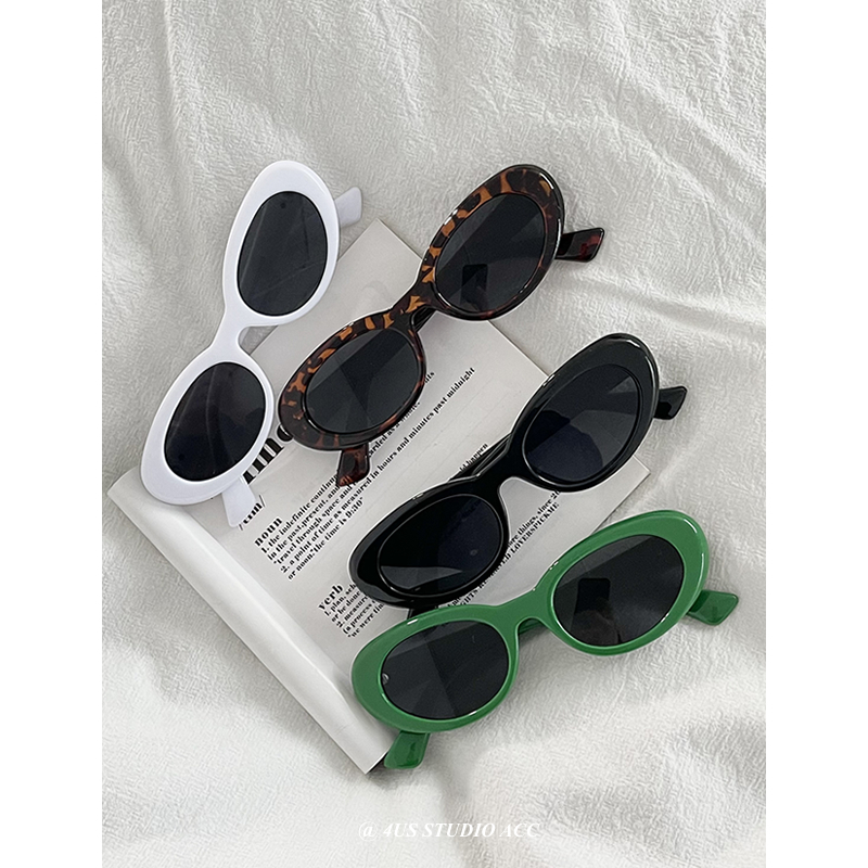 INS小众椭圆形质感遮阳太阳镜