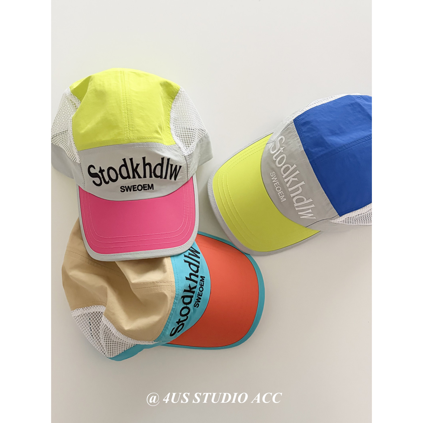 撞色拼接透气网帽女夏季户外遮阳棒球帽显脸小情侣街头潮牌鸭舌帽