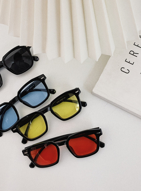 韩国ins原宿风网红同款海洋片太阳镜个性街拍男女眼镜蹦迪墨镜潮