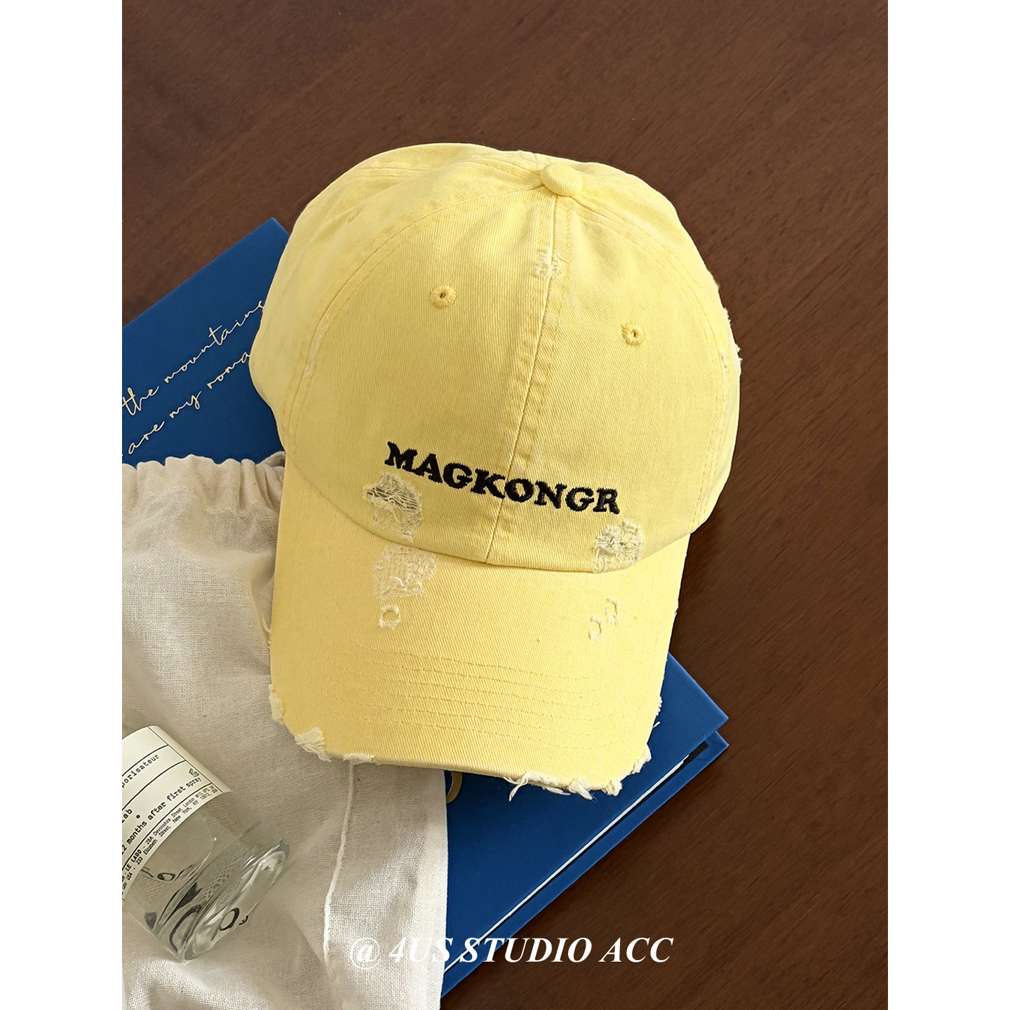 美式复古破洞棒球帽女街头潮牌字母刺绣软顶四季百搭鸭舌帽显脸小,服饰配件/皮带/帽子/围巾,帽子,淘宝优惠券,粉丝福利购,淘宝优惠卷