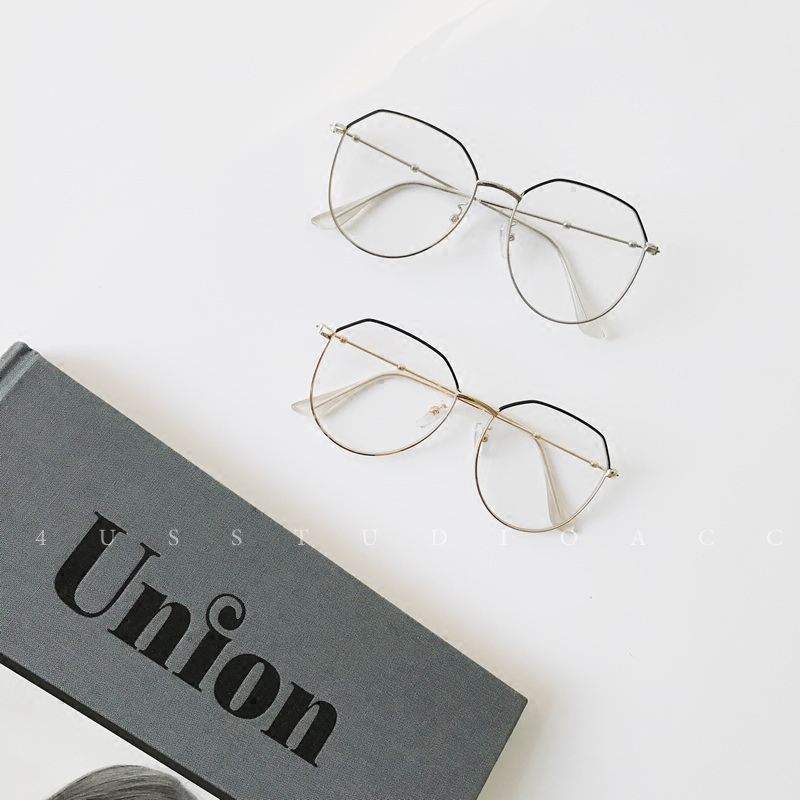 韩版金属全框眼镜框女潮圆形大框文艺复古简约圆脸显瘦平光镜架男