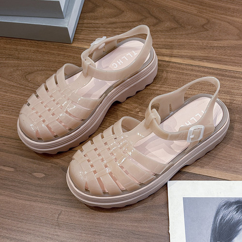 时尚巴西果冻鞋女凉鞋厚底雨鞋