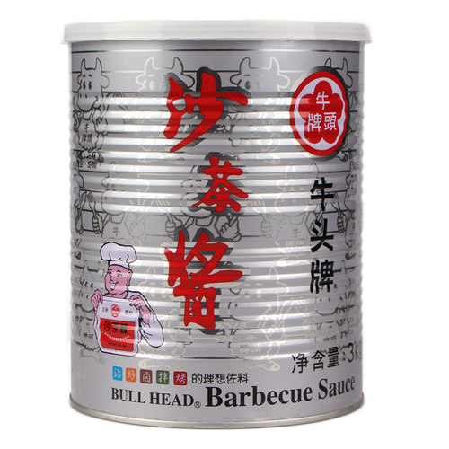 台湾进口牛头牌沙茶酱3KG调味料 火锅拌饭拌面 面 饭店用