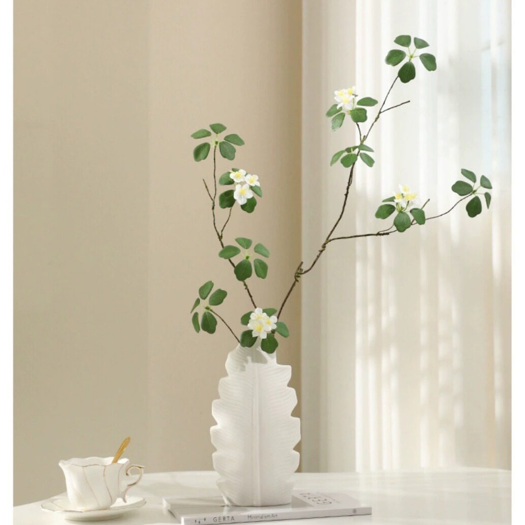 含阳 仿真小清新观音莲仿真花藤蔓家居摆设客厅餐桌玄关装饰品