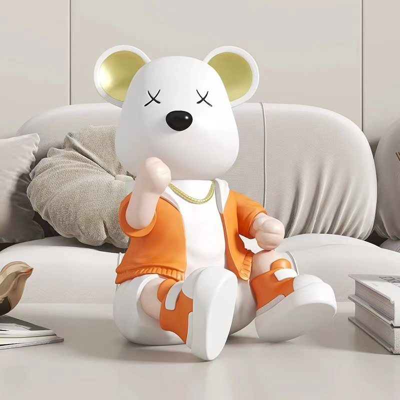 创意卡通暴力熊摆件家居客厅酒柜儿童房桌面装饰生日礼品,家居饰品,落地摆件,淘宝优惠券,粉丝福利购,淘宝优惠卷