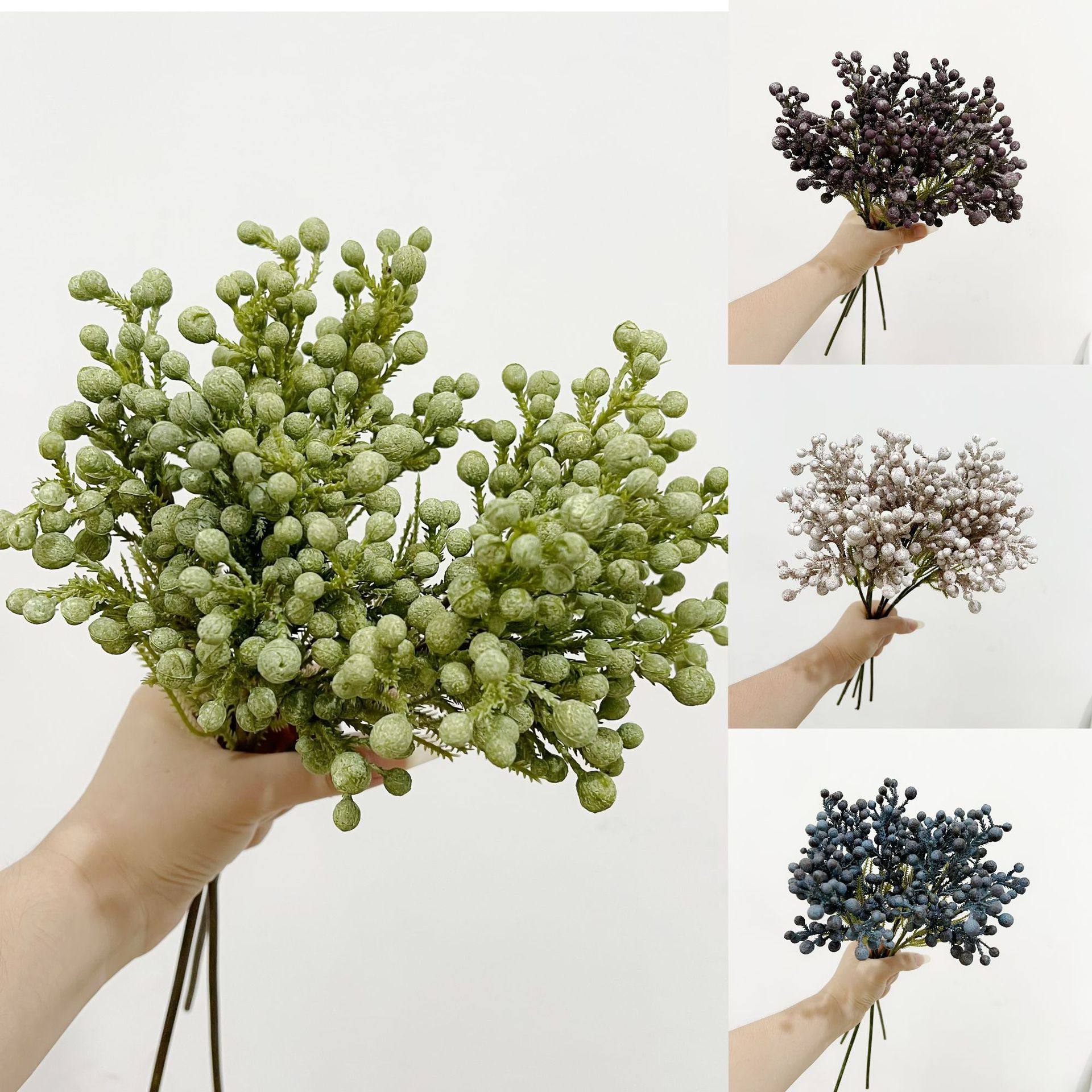 含阳仿真莎藻松珊瑚松植物墙配材南非松柏果装饰配材 软装花艺,家居饰品,仿真花/假花,淘宝优惠券,粉丝福利购,淘宝优惠卷