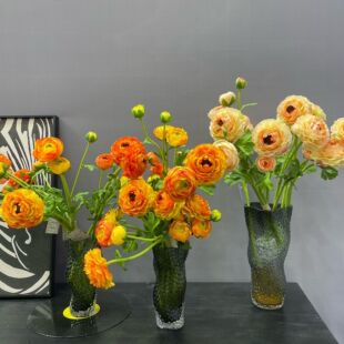 仿真花2头露莲西洋牡丹花毛茛洋牡丹假花家居装饰摆件花客厅摆设