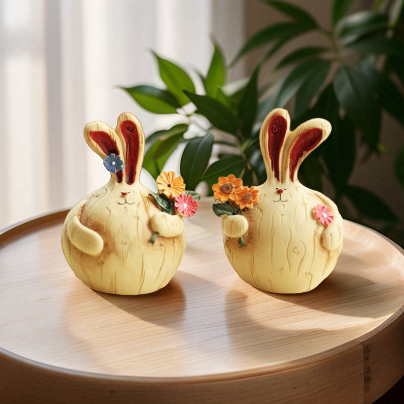 厂家货源直销大蒜兔树脂工艺品家居饰品摆件创意婚庆礼品生日礼物,家居饰品,桌面摆件,淘宝优惠券,粉丝福利购,淘宝优惠卷