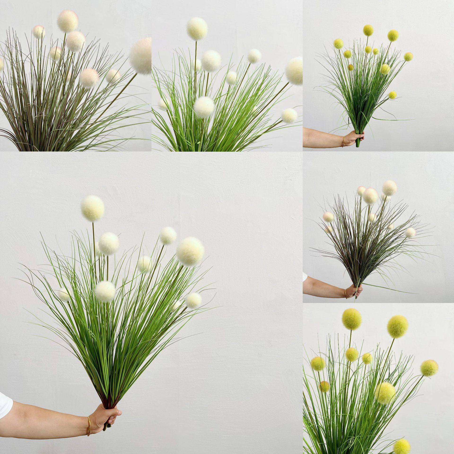含阳 仿真蒲公英芦苇手柄圆球芦苇插花盆景北欧家居橱窗装饰摆件,家居饰品,仿真花/假花,淘宝优惠券,粉丝福利购,淘宝优惠卷