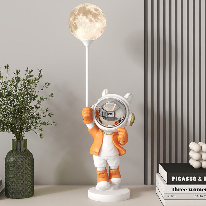 太空人比心宇航员桌面小夜灯摆件客厅卧室乔迁新居搬新家装饰品,家居饰品,落地摆件,淘宝优惠券,粉丝福利购,淘宝优惠卷