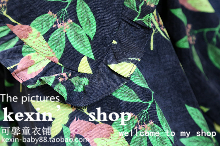 Robe enfant en velours côtelé - Ref 2043786 Image 3