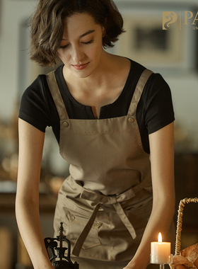 日本进口做饭围裙家用北欧厨房防水防油日式新款爆款女时尚定制餐