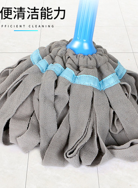 日本进口SIΕMUJIΕ自拧水旋转拖把家用懒人免手洗拖把头挤水布条