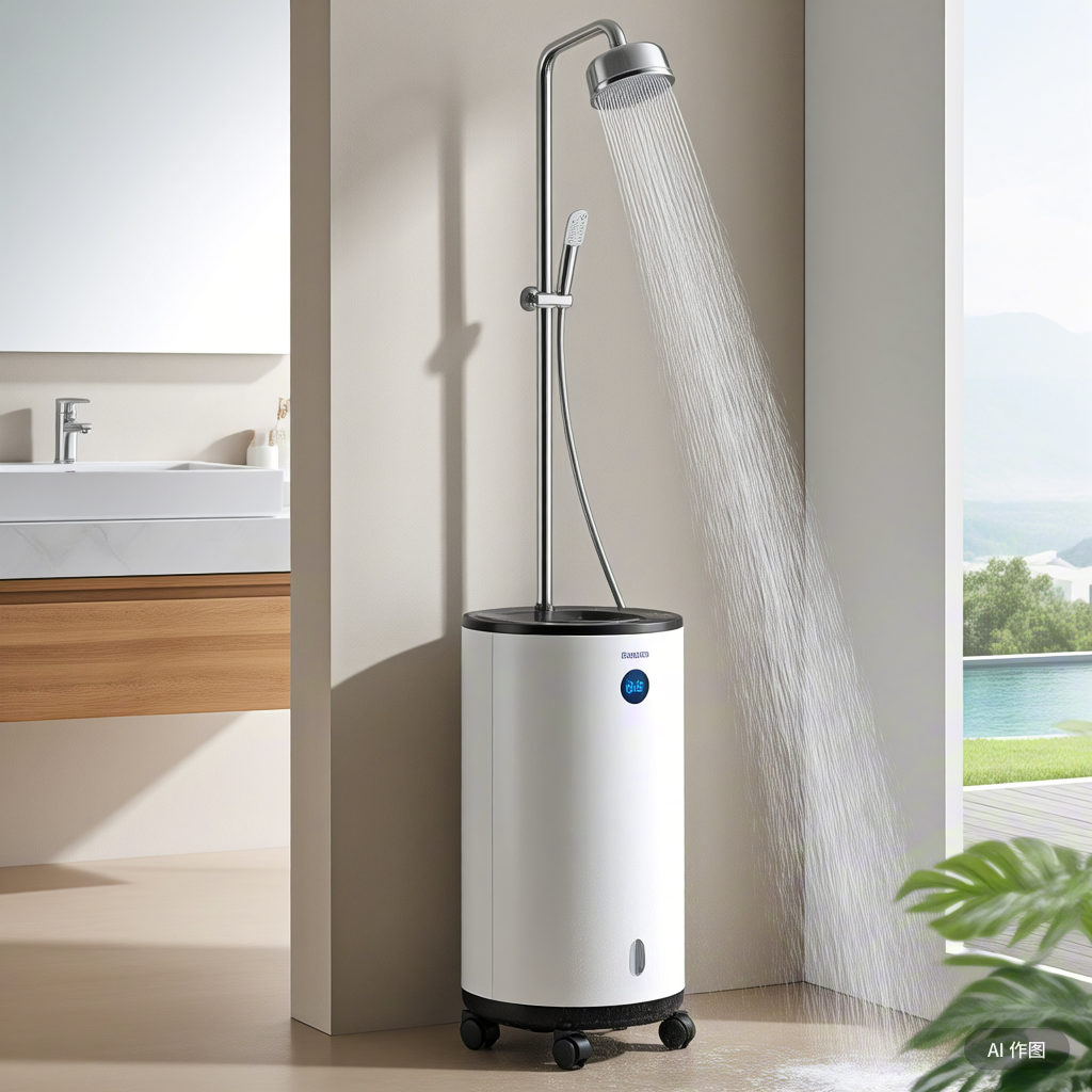 洗澡机家用移动式全自动一体电热水器智能储水农村大容量淋浴神器