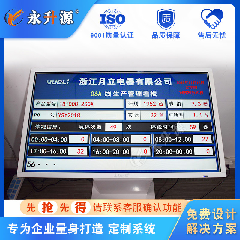 生产管理看板工业设备状态呼叫系统电子看板计数车间液晶显示屏,五金/工具,LED显示屏,淘宝优惠券,粉丝福利购,淘宝优惠卷