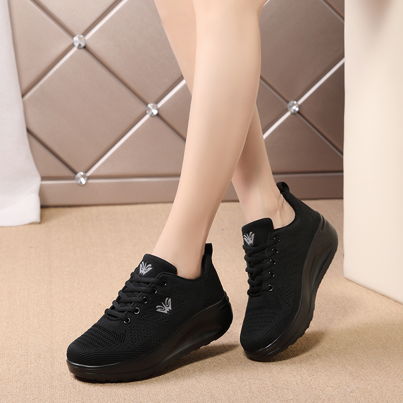 摇摇鞋子女睿登2025冬季厚底休闲