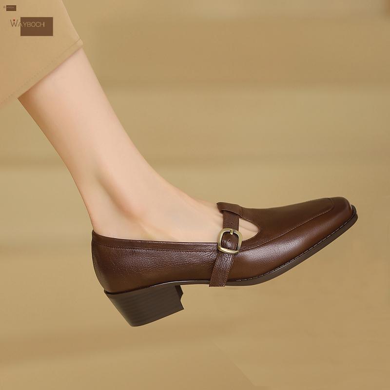 复古时尚里外全皮单鞋乐福鞋