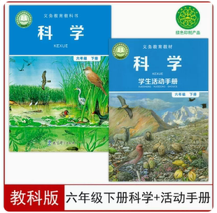 小学六年级下册科学 学生活动手册全套2本 教科版 正版 学生活动手册教育科学出版 2025适用教科版 六年级下册科学 社教材教科书 包邮