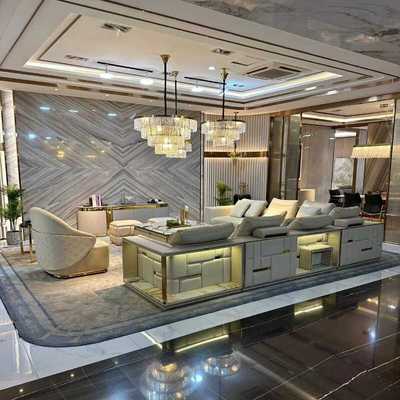 意大利轻奢ViSionnaire真皮沙发后现代大平层别墅巴比伦转角沙发