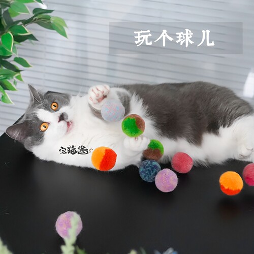 宅猫酱爪迷pawsholic毛绒球自嗨