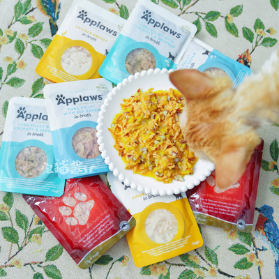 Applaws爱普士肉汤零食猫餐包