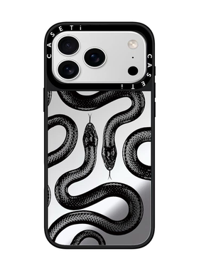 黑色大王蛇适用于苹果17promax壳/iphone16promax/15pro/14plus/13p/12p套case磁吸壳手链