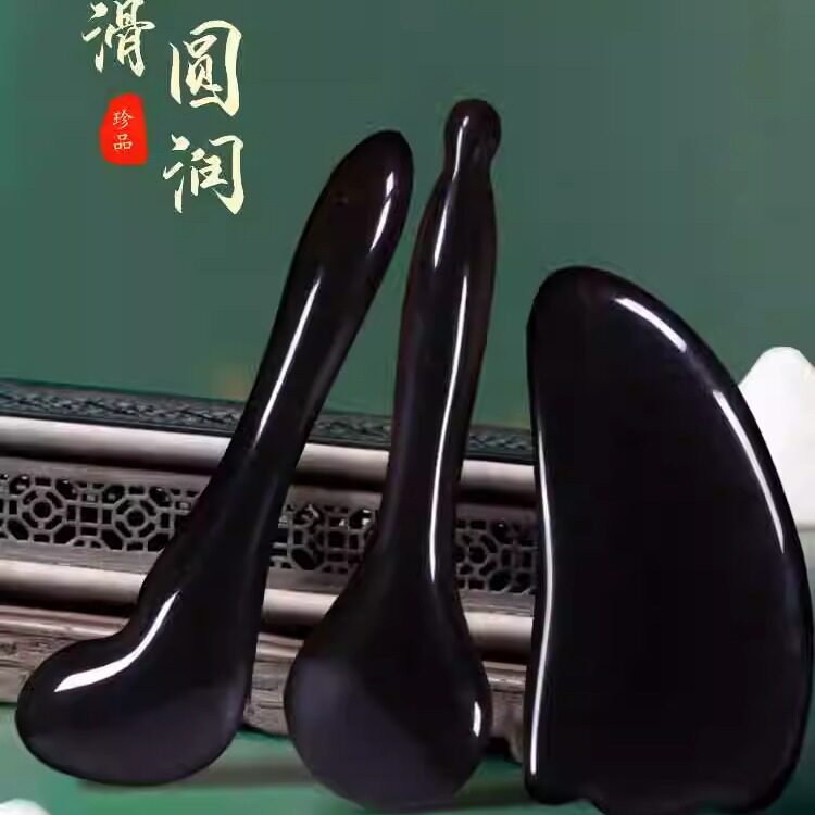 点穴按摩捧黑曜石拨筋棒